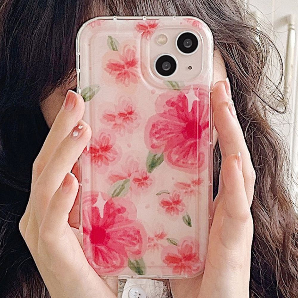 Ốp Điện Thoại TPU Mềm Chống Sốc Chống Dấu Vân Tay In Họa Tiết Graffiti Hàn Quốc Cho IPhone 14 13 12 11 Pro Max X XR 8 7 Plus