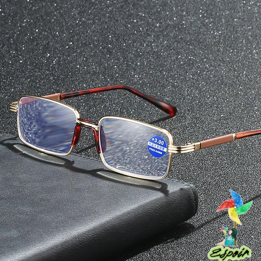 ESPO Kính Đọc Sách Gọng Vuông Chống Ánh Sáng Xanh Phong Cách Vintage