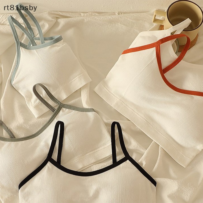Áo Ngực Thể Thao cotton Không Dây Không Đường May Hở Lưng Nâng Ngực Cho Nữ