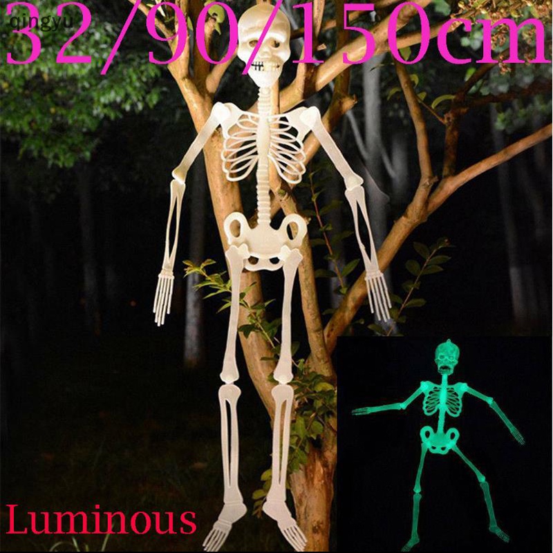 Bộ Xương Người Bằng Nhựa Kích Thước 32 / 90 / 150cm Dùng Trang Trí Tiệc Halloween