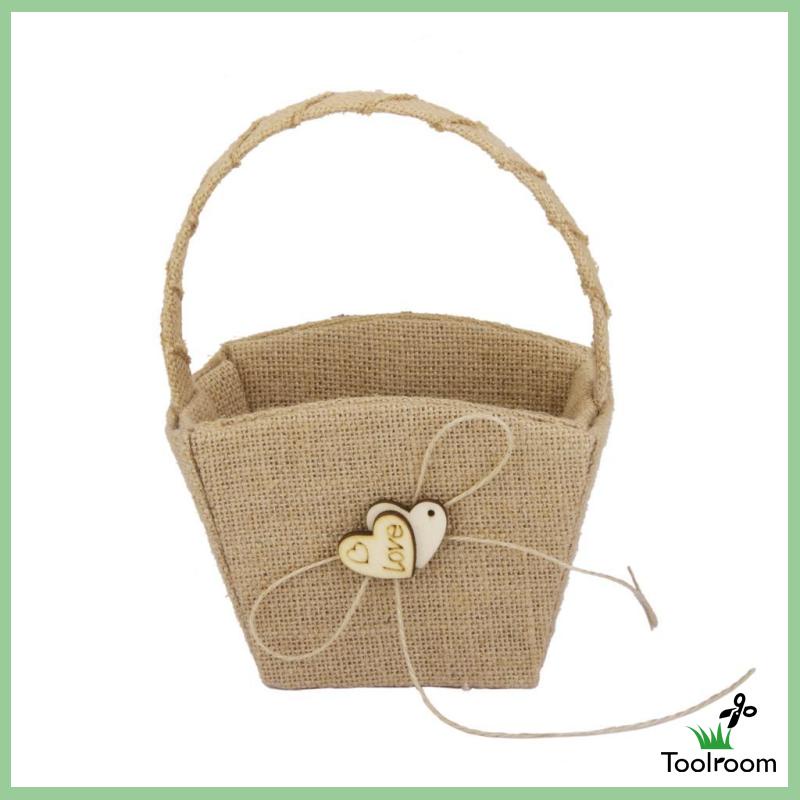 Bộ Ghim Trang Trí Sổ Tay Đám Cưới Bằng Vải Bố Phong Cách VINTAGE