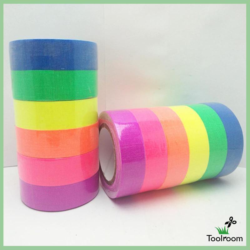 Băng Keo Vải Màu Đen Huỳnh Quang Bản Rộng Không Cặn