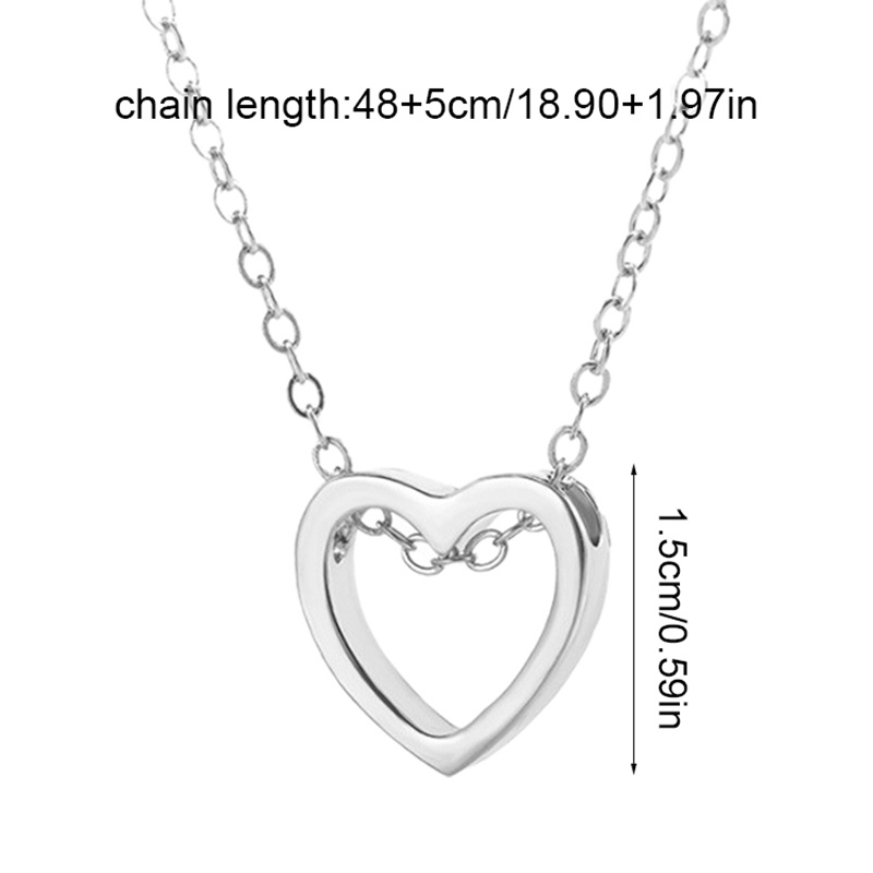 Ygt Vòng cổ Choker Mặt Trái Tim Rỗng Đơn Giản Cổ Điển Thời Trang Dành Cho Nữ