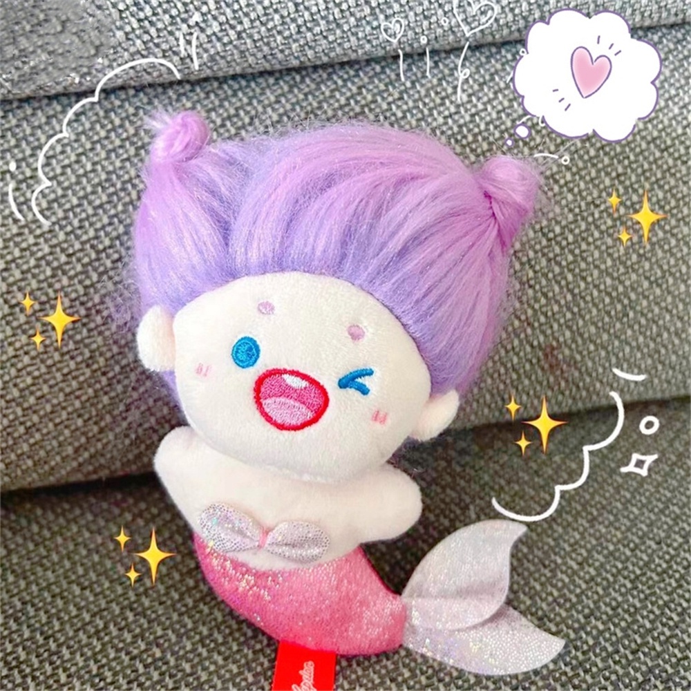 Búp Bê Nhồi Bông Cotton Kiểu Hoạt Hình Nàng Tiên Cá Dễ Thương Dùng Làm Quà Tặng