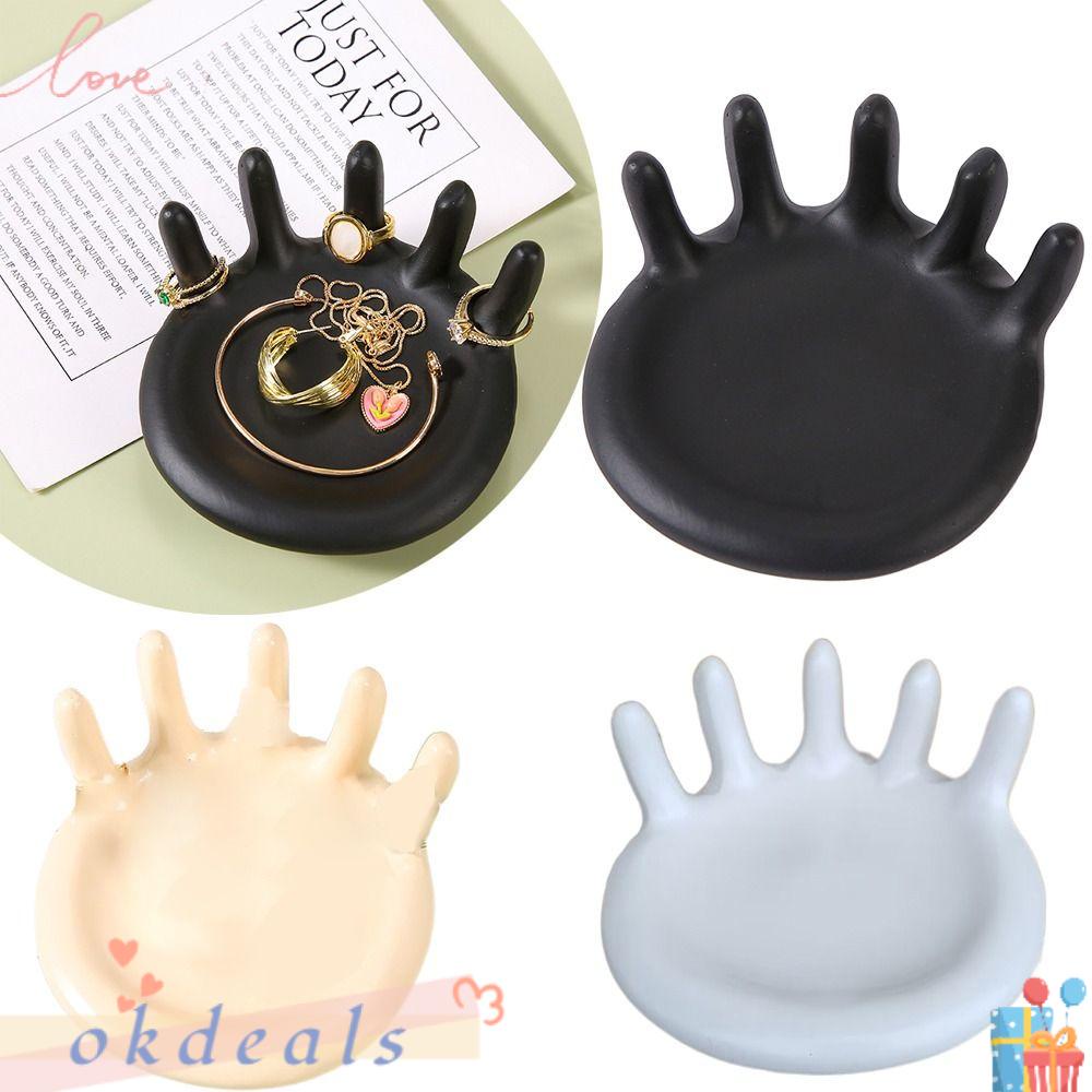 OKDEALS Giá Đỡ Trang Sức Hình Bàn Tay Độc Đáo Vui Nhộn