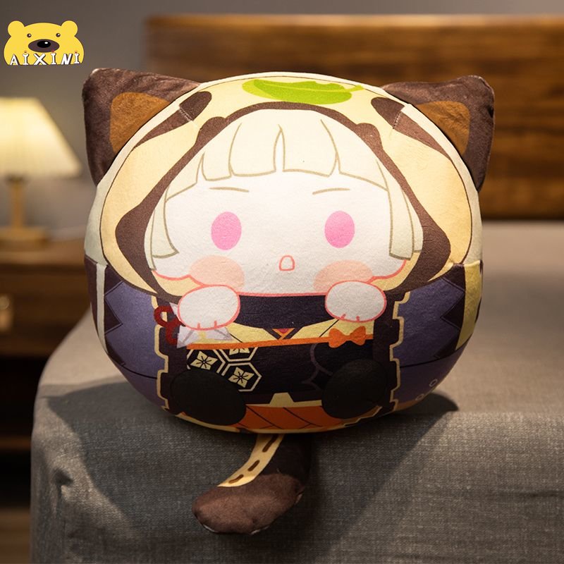 Gối nhồi bông hình bánh bao nhân vật Genshin Impact tùy chọn xinh xắn Gấu bông plushie mochi Genshin Impact mềm mại cute game anime