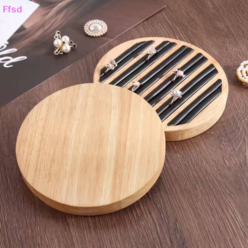 Hộp Tròn Phẳng Trưng Bày Trang Sức Phong Cách Vintage