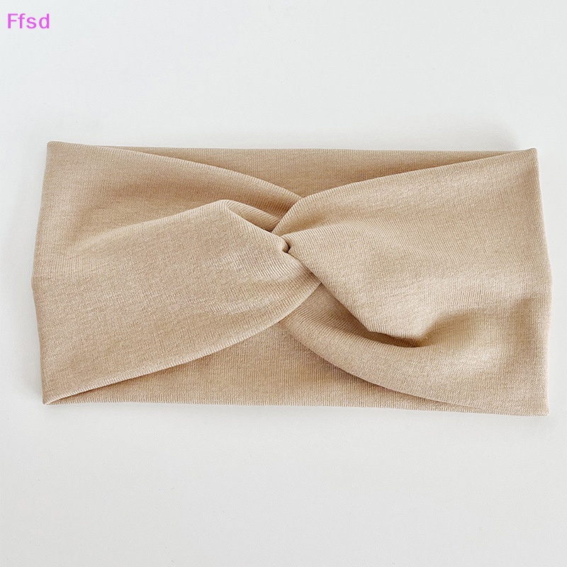 {Ffsd} Băng Đô Thể Thao Thắt Nơ Chéo Màu Trơn Co Giãn Thoải Mái Thời Trang Thường Ngày Cho Nữ * Hàng Bán Chạy