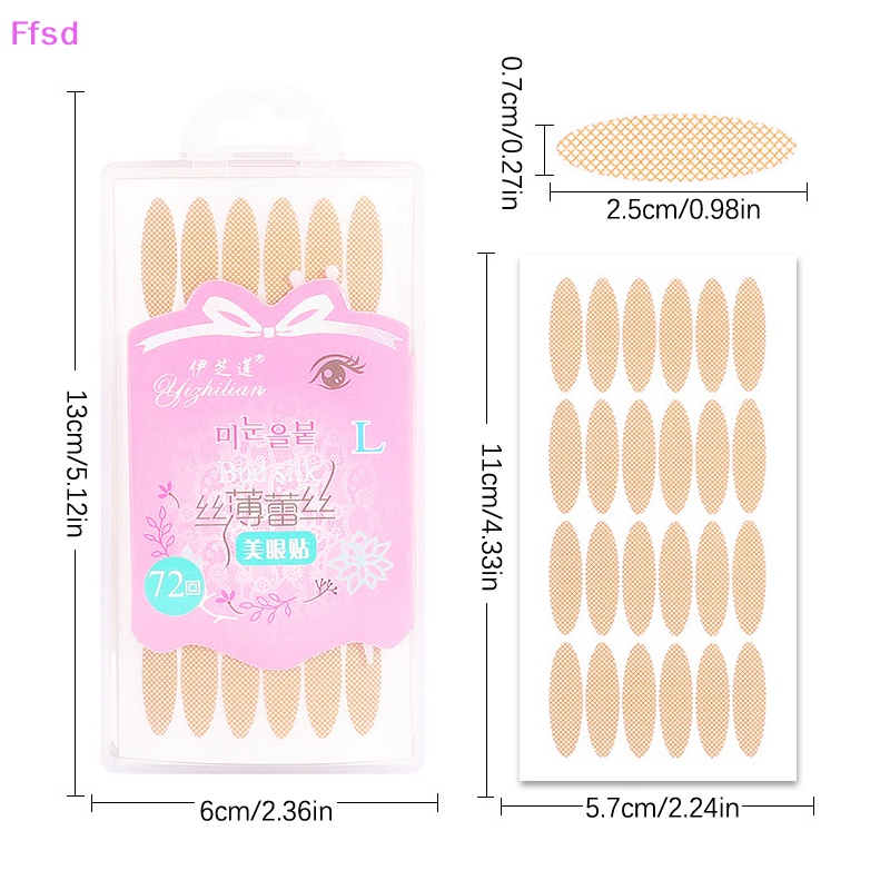 Bộ 72 Miếng Dán Kích Mí Trong Suốt Tự Dính Tiện Dụng