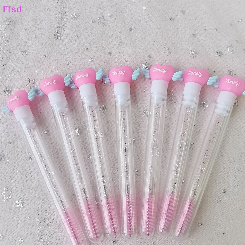 {Ffsd} 1 Cọ Chải Lông Mi Ống Lông Mày Trái Tim Thay Thế Chống Bụi Có Thể Tái Sử Dụng