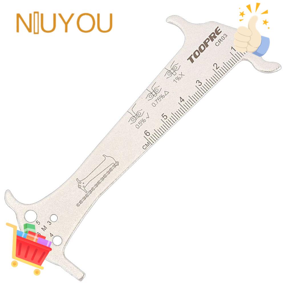 NIUYOU Thước Đo Dây Xích Xe Đạp 6 Trong 1 Bằng Thép Không Gỉ Bền Bỉ