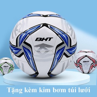 Bóng đá size 5 da khâu - Banh bóng đá BHT loại đá tập - Tặng kèm kim bơm túi lưới