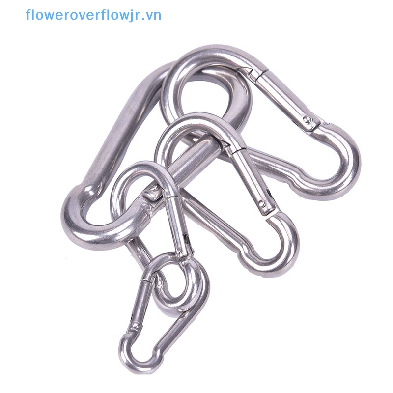 Móc Khóa Carabiner Thao Tác Nhanh Bằng Thép Không Gỉ 304