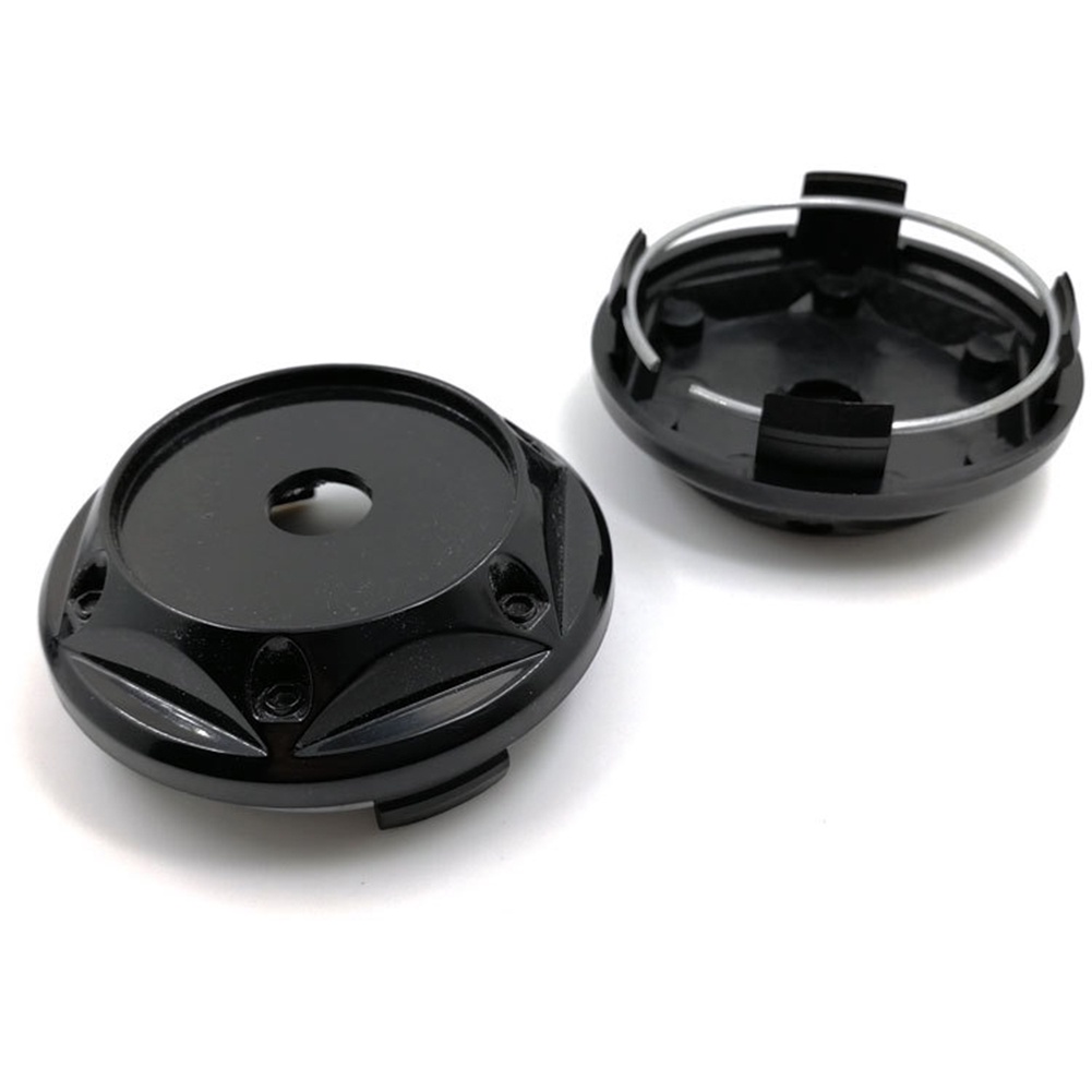 Set 4 Nắp Đậy Trục Bánh Xe Hơi Màu Đen / Chrome