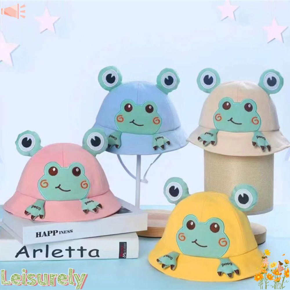 LEILY Nón Tai Bèo Cotton 48-50CM Chống Tia UV Họa Tiết Hoạt Hình Dễ Thương