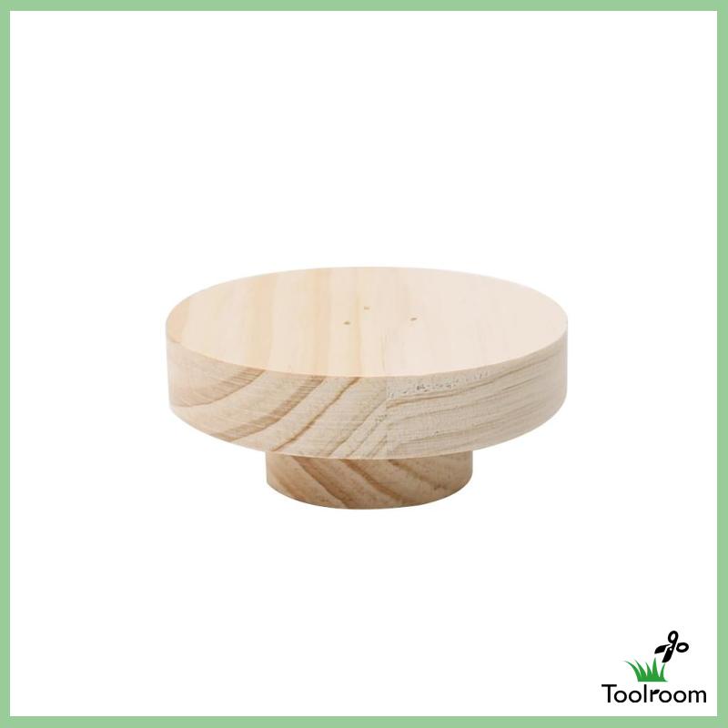 Giá Trưng Bày Trang Sức Bằng Gỗ Tự Nhiên Hình Tròn Không Sơn