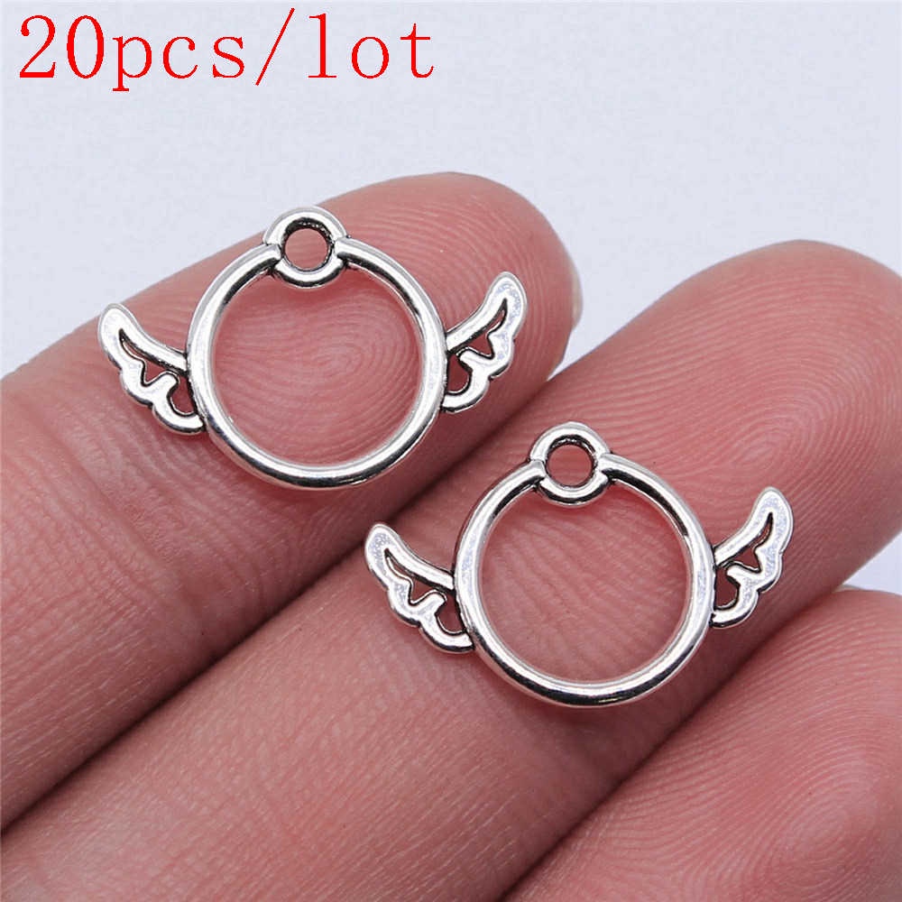 Charms Mặt Dây Chuyền Hình Đôi Cánh Thiên Thần