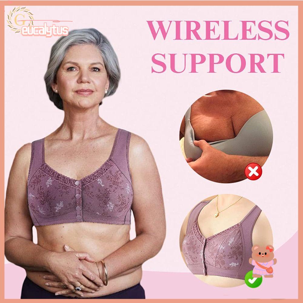 EUTUS Áo Ngực Chất Cotton Thiết Kế Cài Trước Cho Nữ