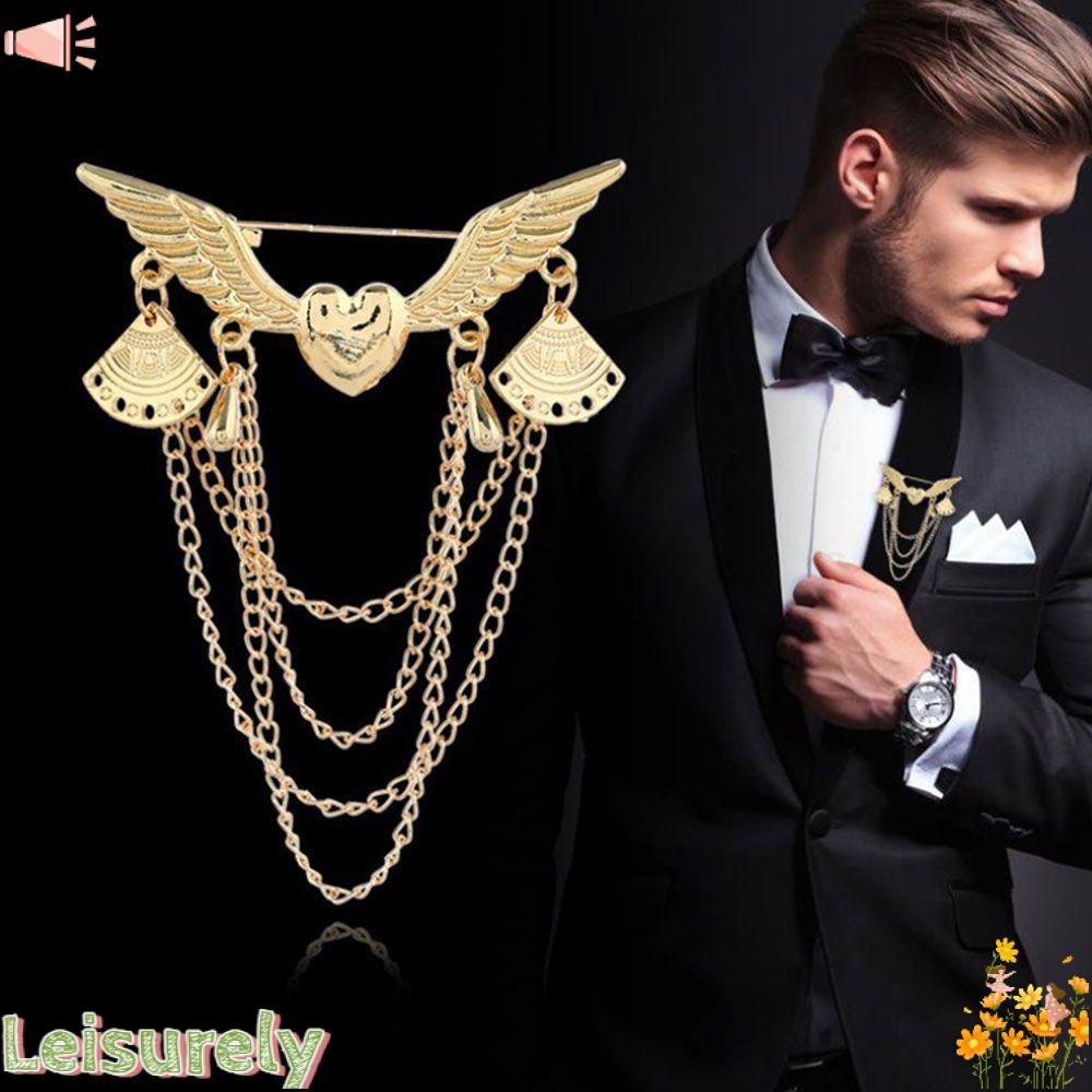 Ghim Cài Áo Thiết Kế Mới Màu Vàng / Bạc Cao Cấp Thời