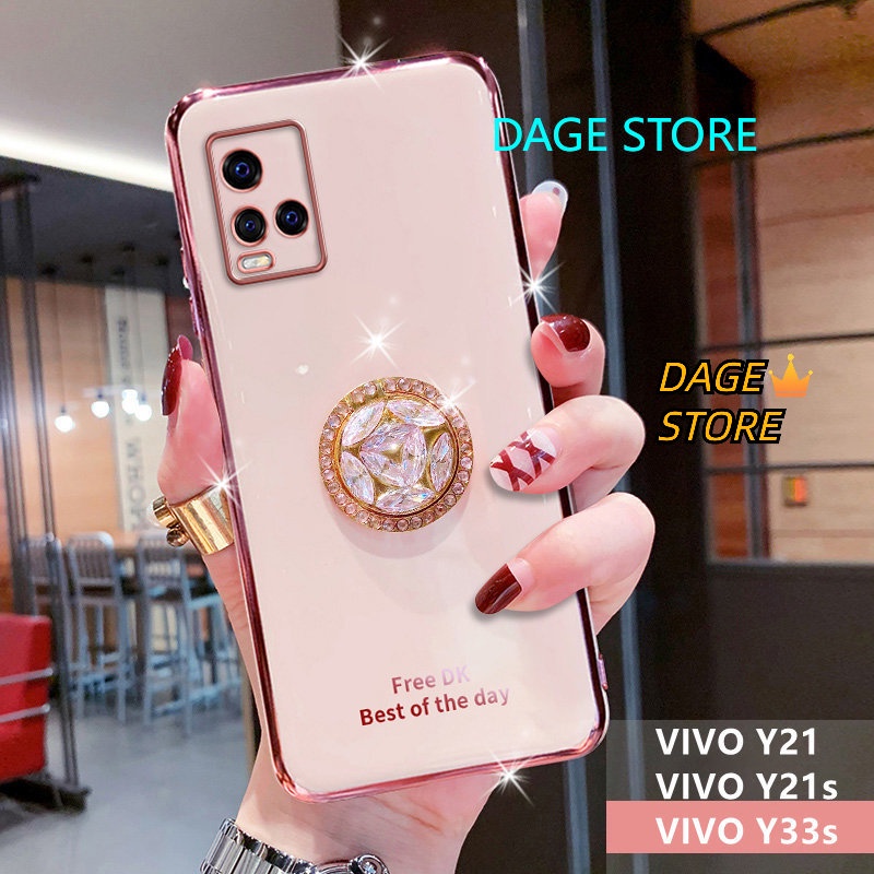 Ốp điện thoại TPU DẻO Có Giá Đỡ Cho VIVO Y21 Y33s Y21s