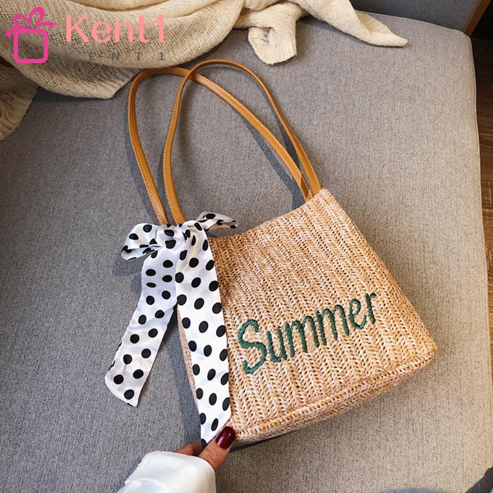 KENT1 Túi cói Đan Mây Thủ Công Thời Trang Cho Nữ