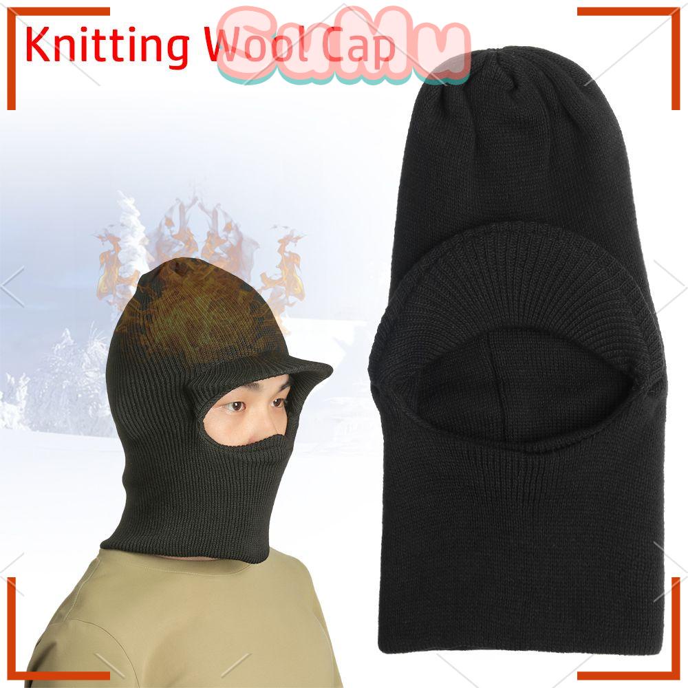 SUMU Mũ Len Dệt Kim Kèm Chụp Tai Thời Trang