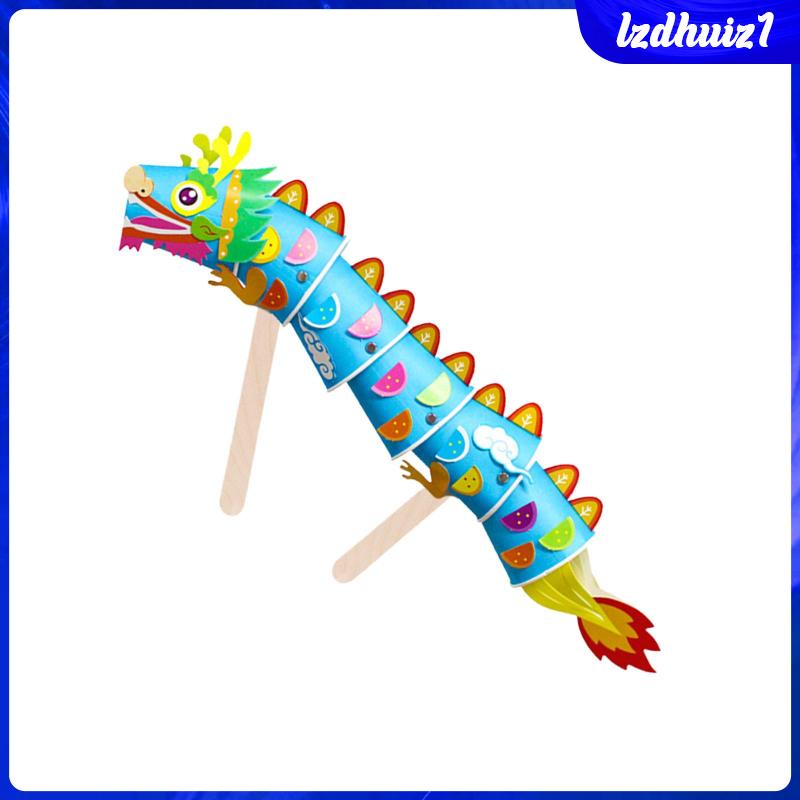 Cốc Giấy Thủ Công Hình Rồng Giáo Dục Cho Bé