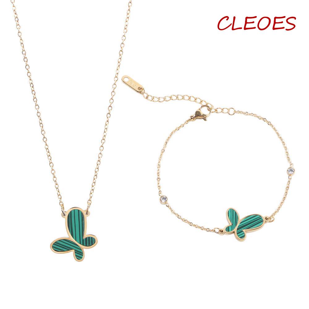 CLEOES Vòng cổ Choker Bằng Thép Không Gỉ Nhiều Màu Sắc Thời Trang Hàn Quốc Dành Cho Nữ