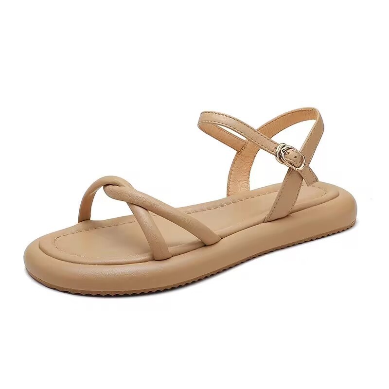 Sandal Đế Bằng Phong Cách La Mã Thời Trang Mùa Hè Hàng Mới VT5Z