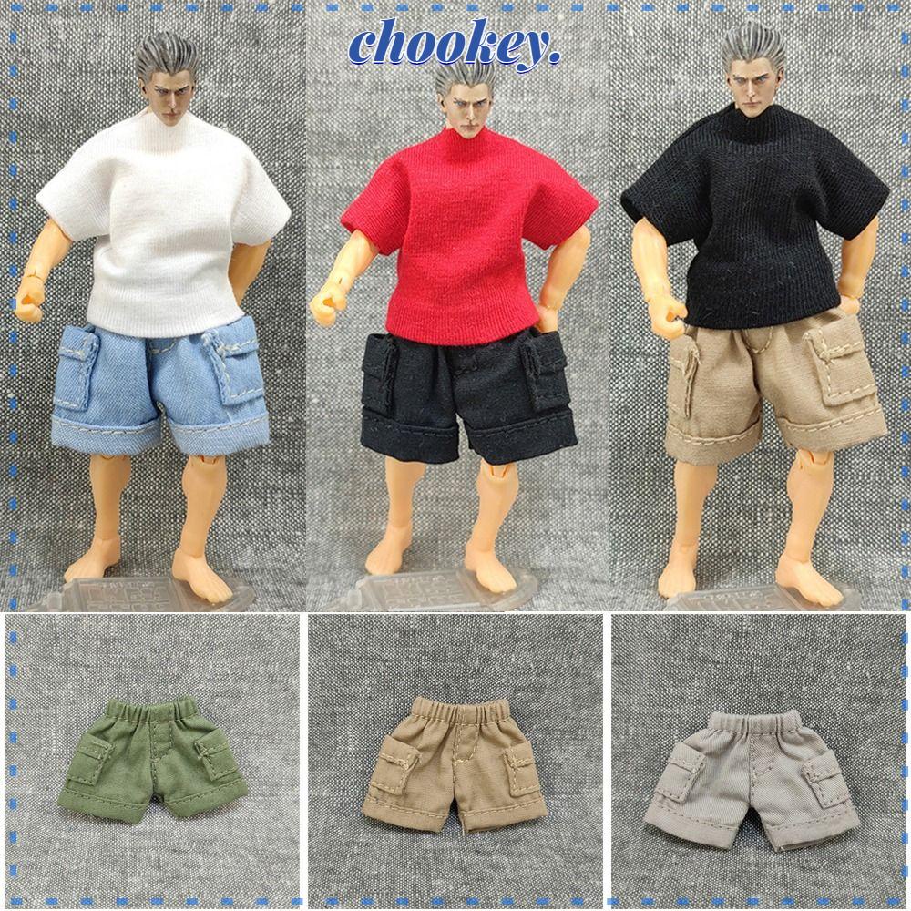 CHOOKEY Quần Short Leo Núi Cho Búp Bê Nam 3.75inches Tỉ Lệ 1 / 18 Mới