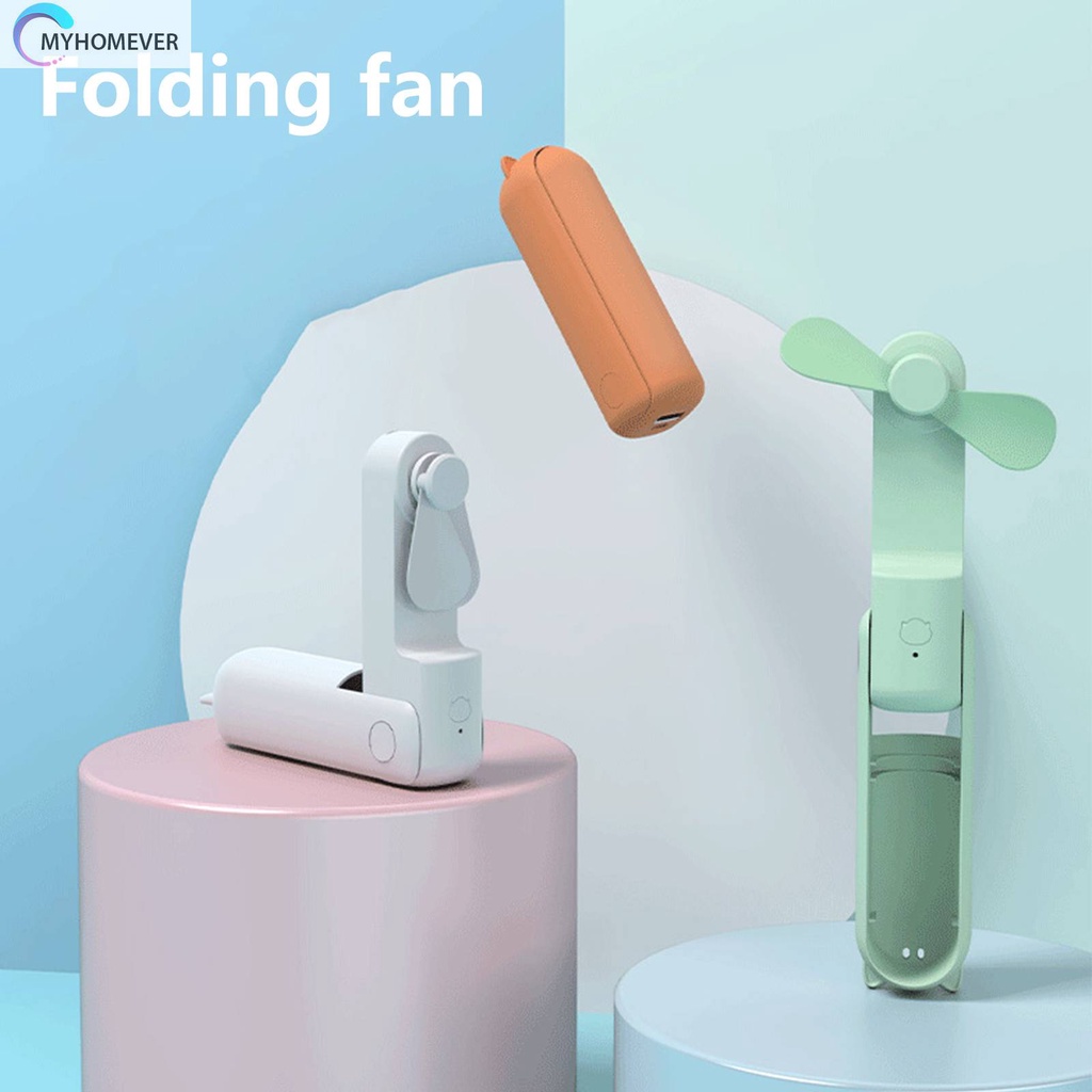 Quạt Mini Cầm Tay Sạc USB 3 Chế Độ Hình Tai Mèo Xinh Xắn