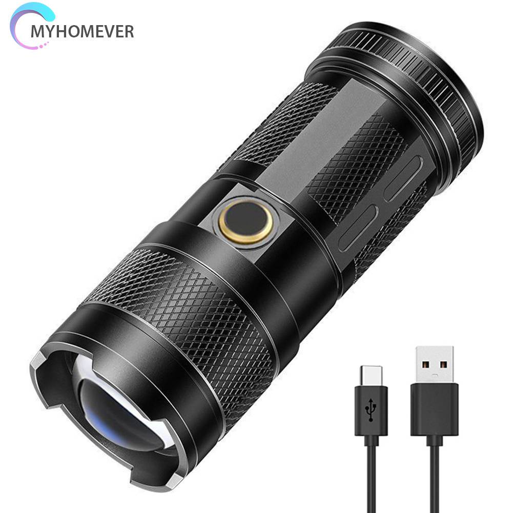 Đèn Pin 30W LED COB 1500mAh 1000LM Sạc USB Loại C Chống Thấm Nước