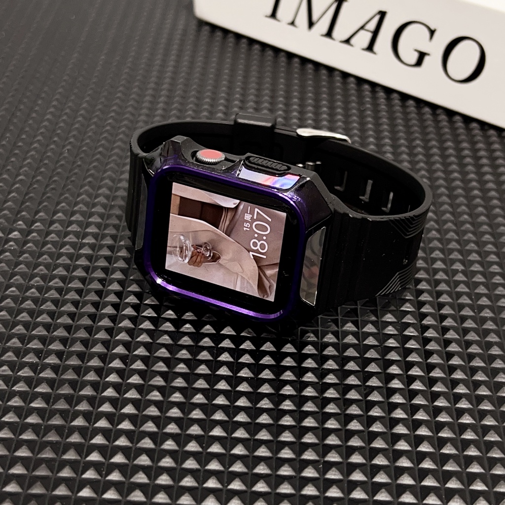 Phù Hợp Set Ốp Lưng Kim Loại Cho Apple Iwatch8 / 7 / 6 SE