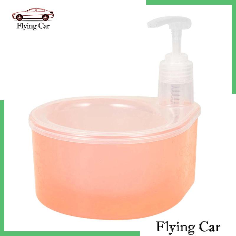 Bình Đựng Xà Phòng Dạng Lỏng 1L 2 Trong 1 Kèm Giá Đỡ Xốp Tiện Dụng Cho Gia Đ