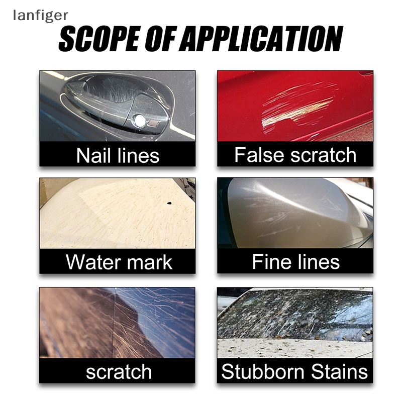 Bộ 6 Khăn Lau Nano Lấp Lánh Loại Bỏ Vết Trầy Xước Cho Xe Hơi