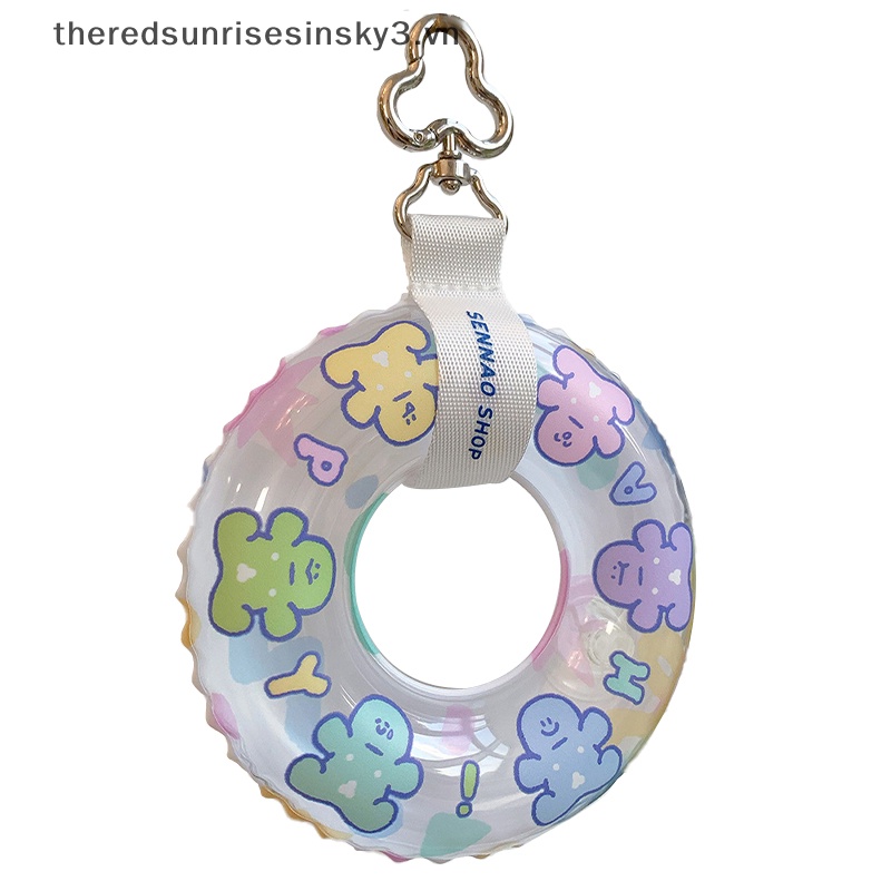 Móc Khóa Bơi Lội Mini Họa Tiết Hoạt Hình Dễ Thương Vui Nhộn