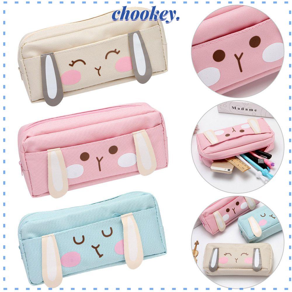 CHOOKEY Túi Đựng Bút Nhiều Ngăn Đa Năng Thiết Kế Sáng Tạo