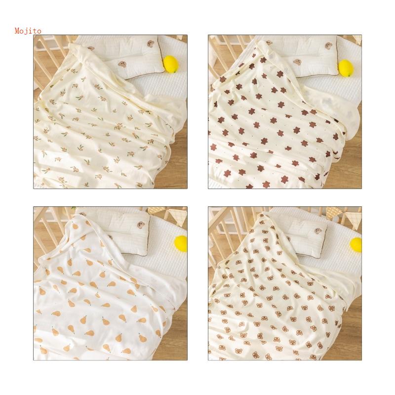 Chăn Quấn Em Bé Chất Liệu Cotton Mềm Mại Họa Tiết Hoạt Hình