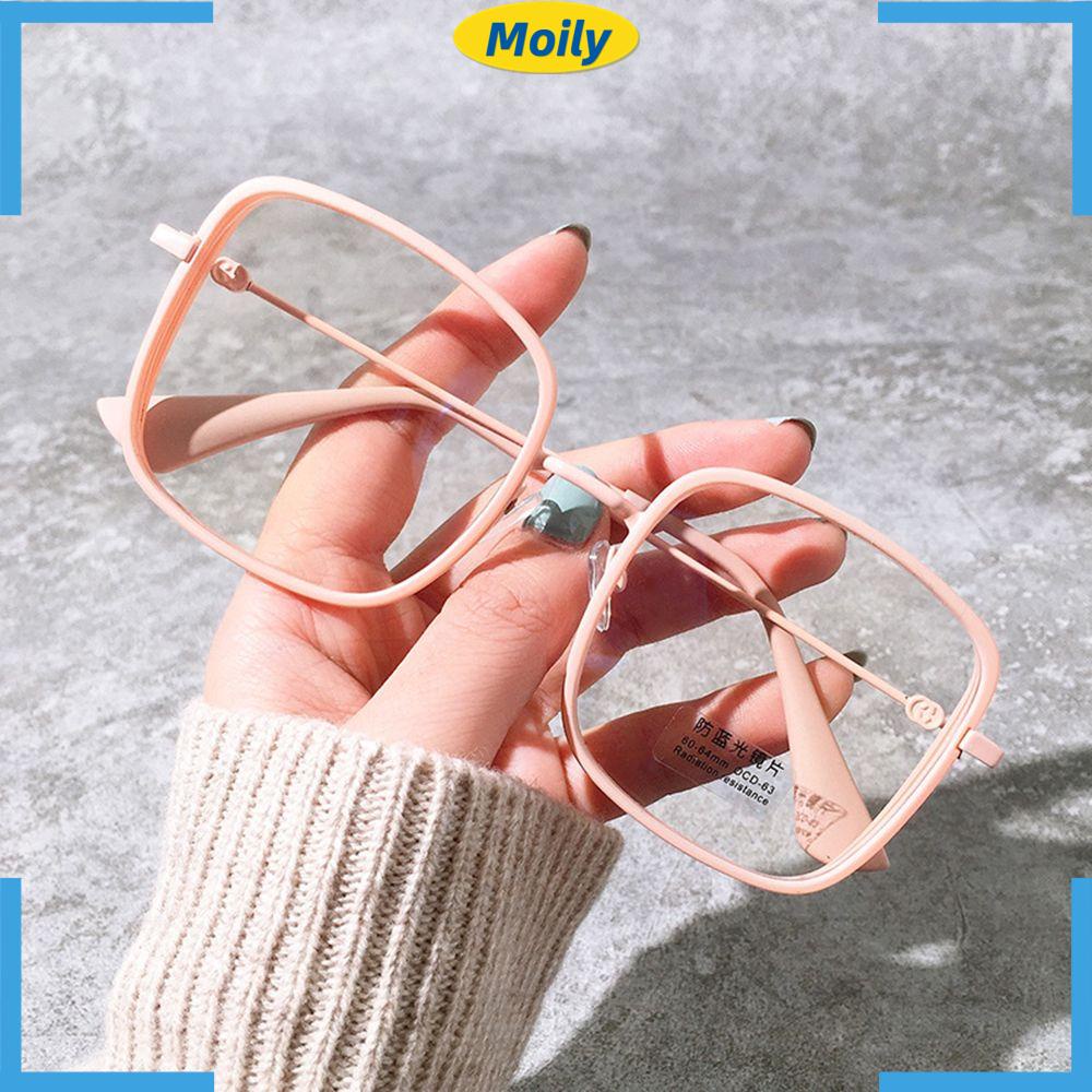 MOILYVN Mắt Kính Gọng Kim Loại Phong Cách Hàn Quốc Thời Trang