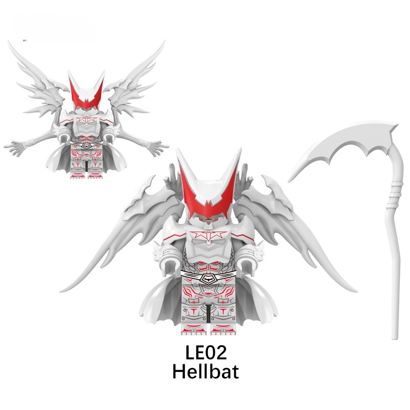 Bộ Đồ Chơi Lắp Ráp Mô Hình Siêu Anh Hùng Hellbat Màu Vàng Đen Mini