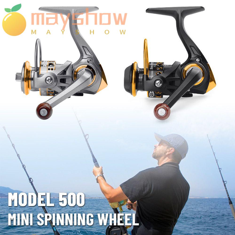 MAYSHOW Máy Câu Cá 12 / 12 + 1 Trục Bằng Gỗ Chuyên Dụng