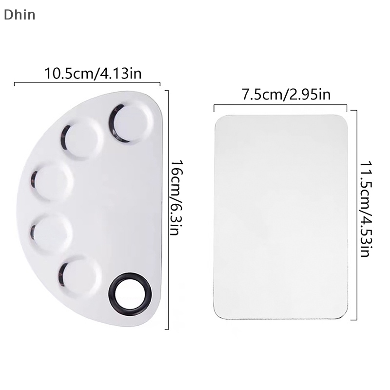 Bộ Bảng Trộn Màu Trang Điểm / Làm Móng Bằng Thép Không Gỉ