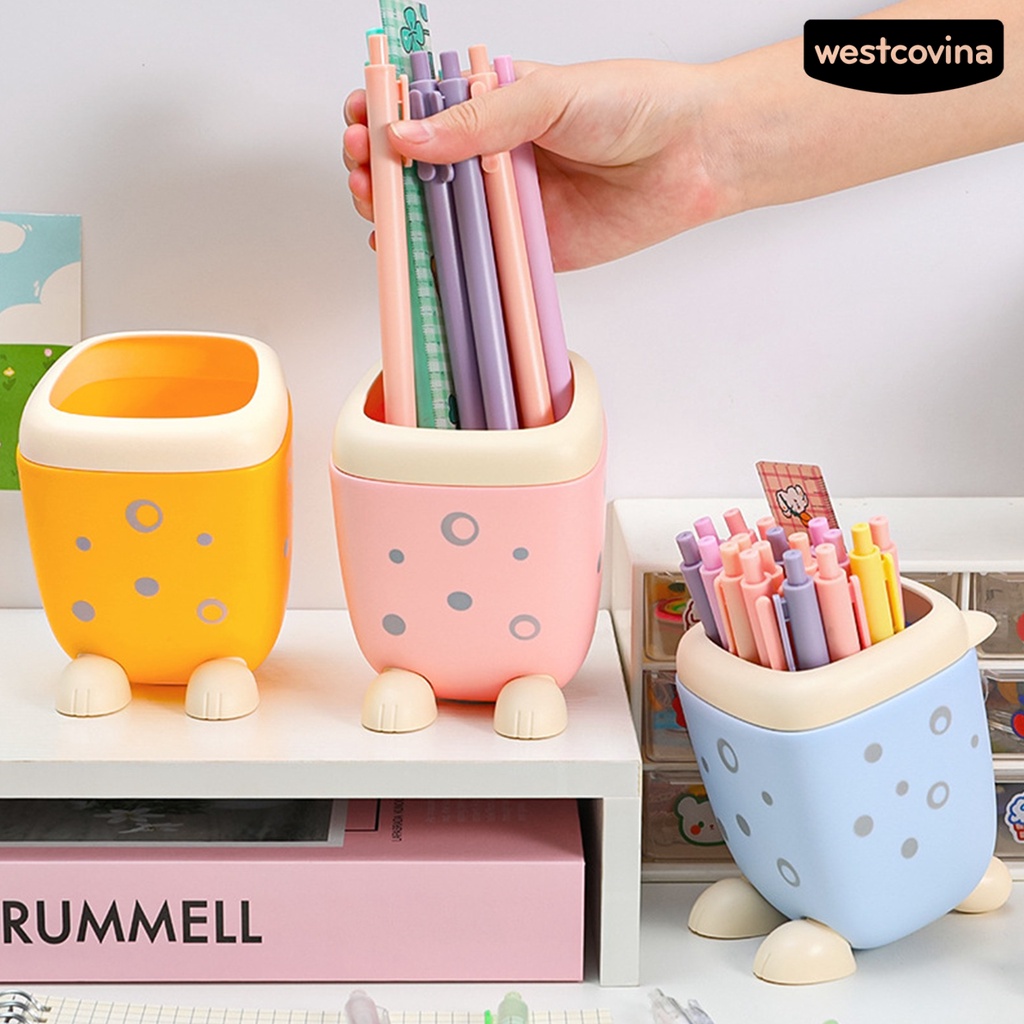 [WSTN] [WSTN]✎Hộp Đựng Bút Họa Tiết Da Báo Hoạt Hình Sức Chứa Lớn Tiết Kiệm Không Gian