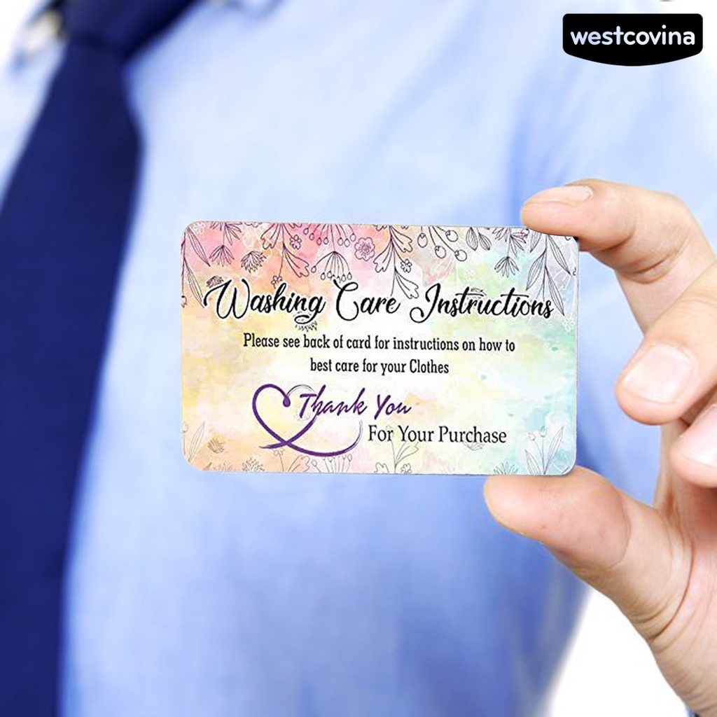 [WSTN] [WSTN]✎Set 50 Thẻ Giặt Đồ Mini Chăm Sóc Quần Áo