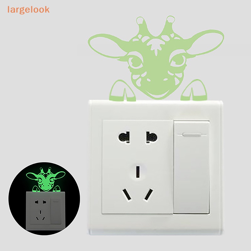 Đề Can Dán Công Tắc Trang Trí Dạ Quang Hình Thú Hoạt Hình Phát Sáng Trong Đêm