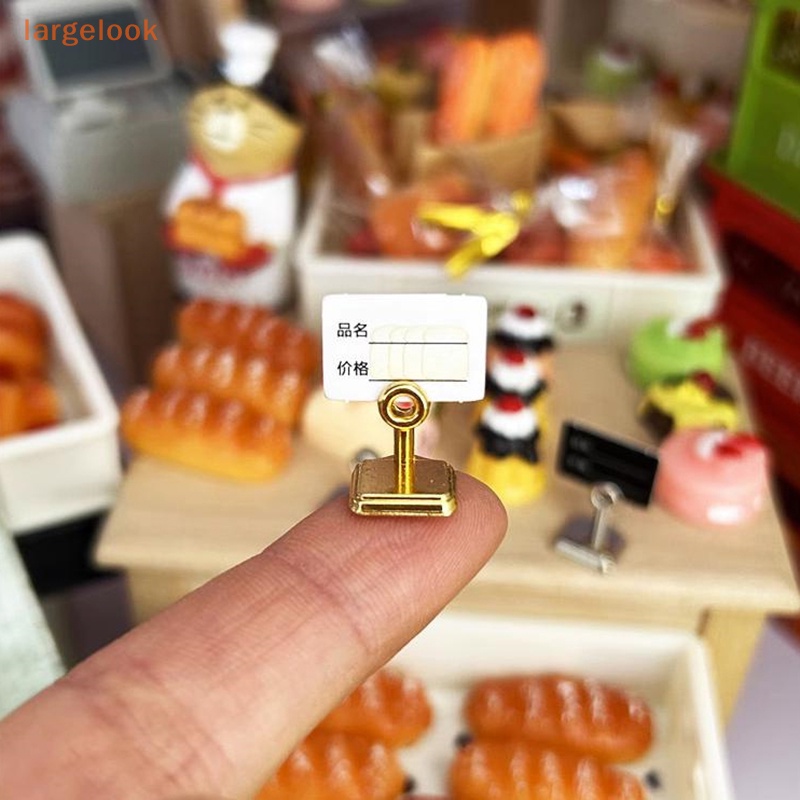 Set 2 Thẻ Trưng Bày Bánh / Món Tráng Miệng / Cà Phê Tỉ Lệ 1: 12 Cho Nhà Búp Bê