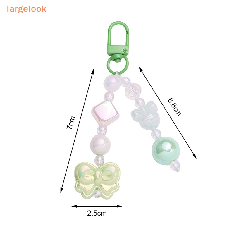 Móc Khóa Hình Nơ Bằng Acrylic Mạ Màu Dễ Thương Thời Trang