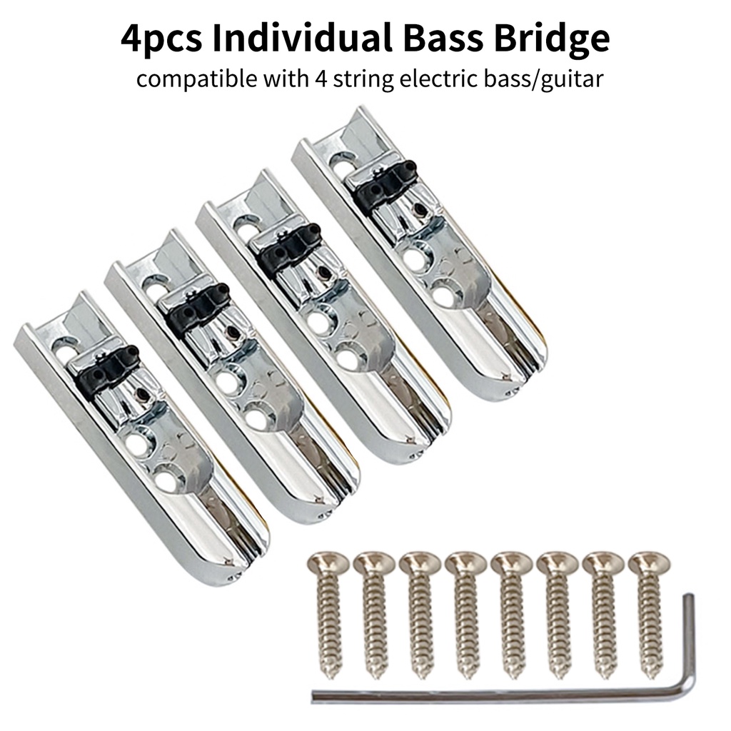 4 Bass Guitar Cầu Cá Nhân Bass Cầu Đàn Guitar Đơn Cá Nhân Đuôi Đơn Dây Bass Cầu Bass Bass Bass Yên X