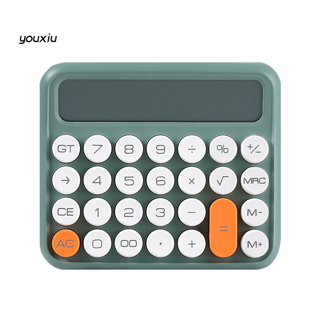 Máy tính xy * màn hình led lớn tiết kiệm năng lượng di động bàn phím cơ tự động tắt tính toán màu kẹo in rõ ràng máy tính cầm tay văn phòng phẩm