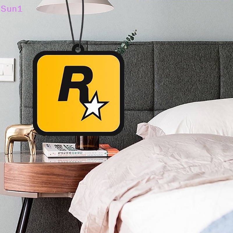 Sun1 > Dây Treo Khử Mùi Hôi Xe Hơi Hình Ngôi Sao R Hương Thơm Lấp Lánh Ánh Sáng Đỏ